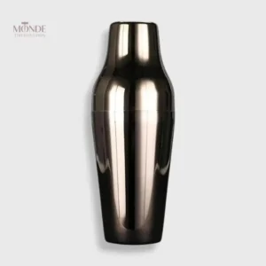 Shaker cocktail design noir élégant pour mélanger vos boissons