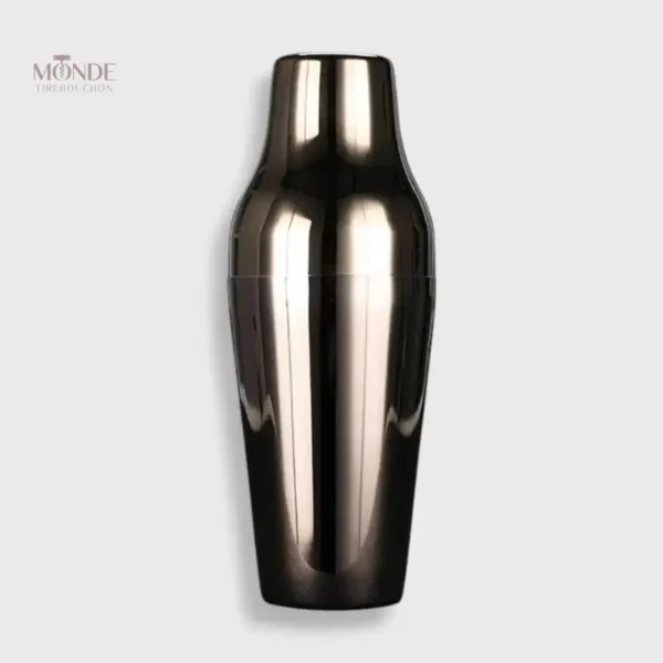 Shaker cocktail design noir élégant pour mélanger vos boissons