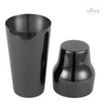 Shaker noir moderne, parfait pour réaliser des cocktails raffinés