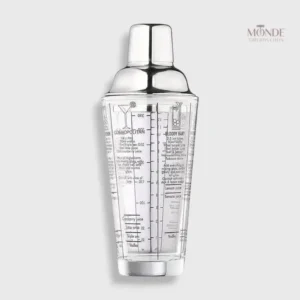 Shaker cocktail en verre élégant pour préparer des boissons