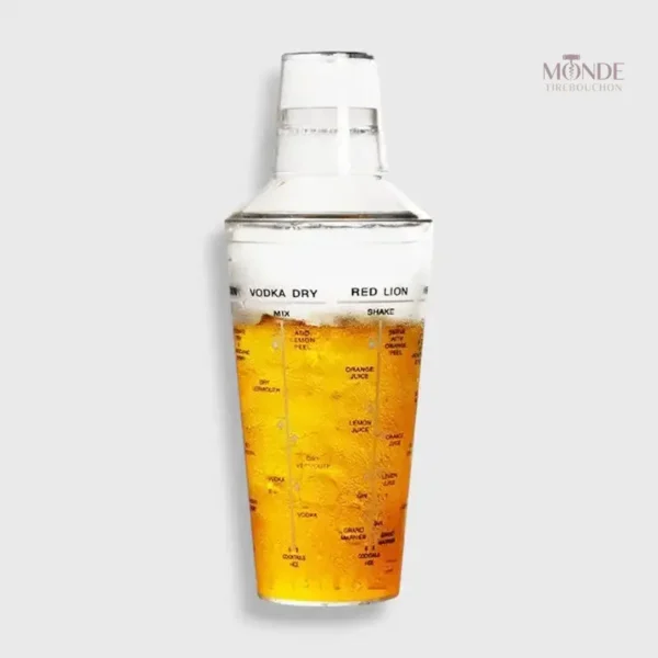 Shaker cocktail en plastique pour mélanger vos boissons