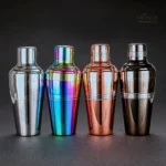 Accessoire bar rose pour cocktails, idéal pour professionnels