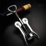 Tire-bouchon élégant en chrome, Charles de Gaulle design