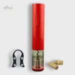 Tire-bouchon électrique automatique rouge pour ouvrir les bouteilles