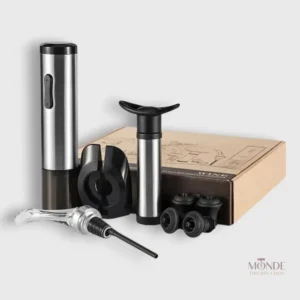 Tire-bouchon électrique pratique et élégant dans un coffret