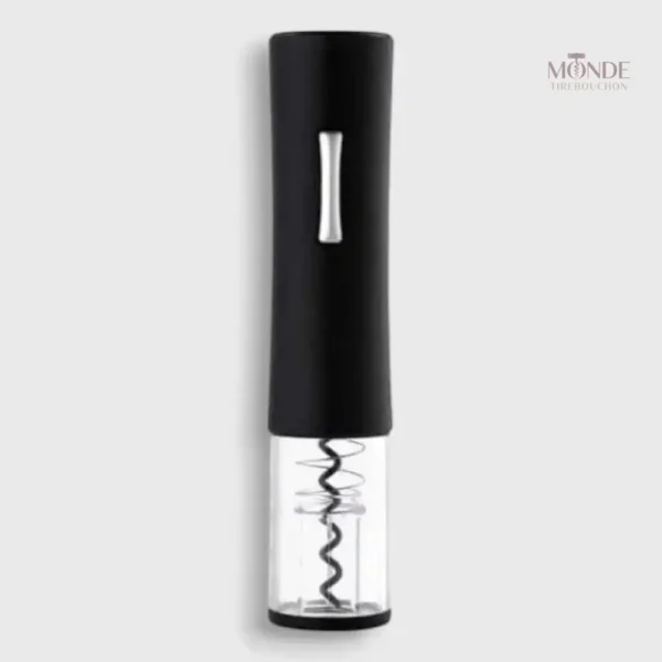 Tire-bouchon électrique noir mate pour ouvrir facilement les bouteilles