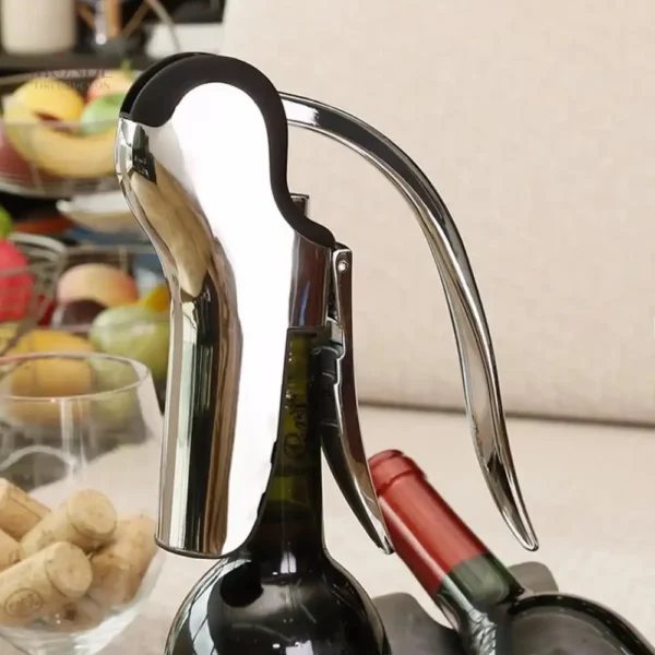 Outil de vin professionnel, tire-bouchon chromé