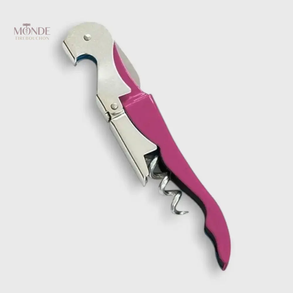 Tire-bouchon Limonadier Rose élégant et pratique pour le vin