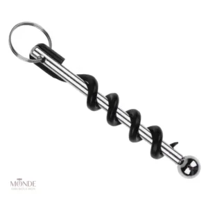 Tire-bouchon pliable en métal porte-clé pratique et compact