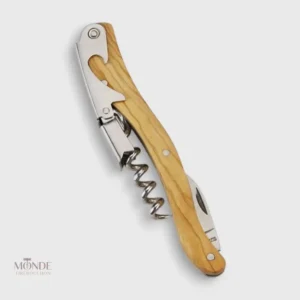 Tire-bouchon sommelier en bois d'olivier