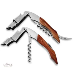 Tire-bouchon sommelier en bois, design classique et durable