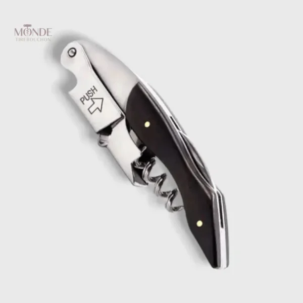 Tire-bouchon sommelier en bois noir