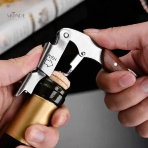 Accessoire en bois de rose pour ouvrir vos bouteilles de vin facilement
