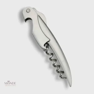 Tire-bouchon sommelier hippocampe platine élégant