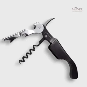 Tire-bouchon sommelier noir élégant pour ouvrir vos bouteilles de vin