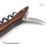 Tire-bouchon sommelier, alliage métal et bois de qualité